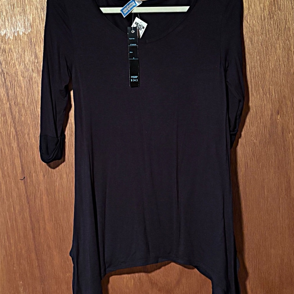 Ashley Black Long Sleeve Women's Top
